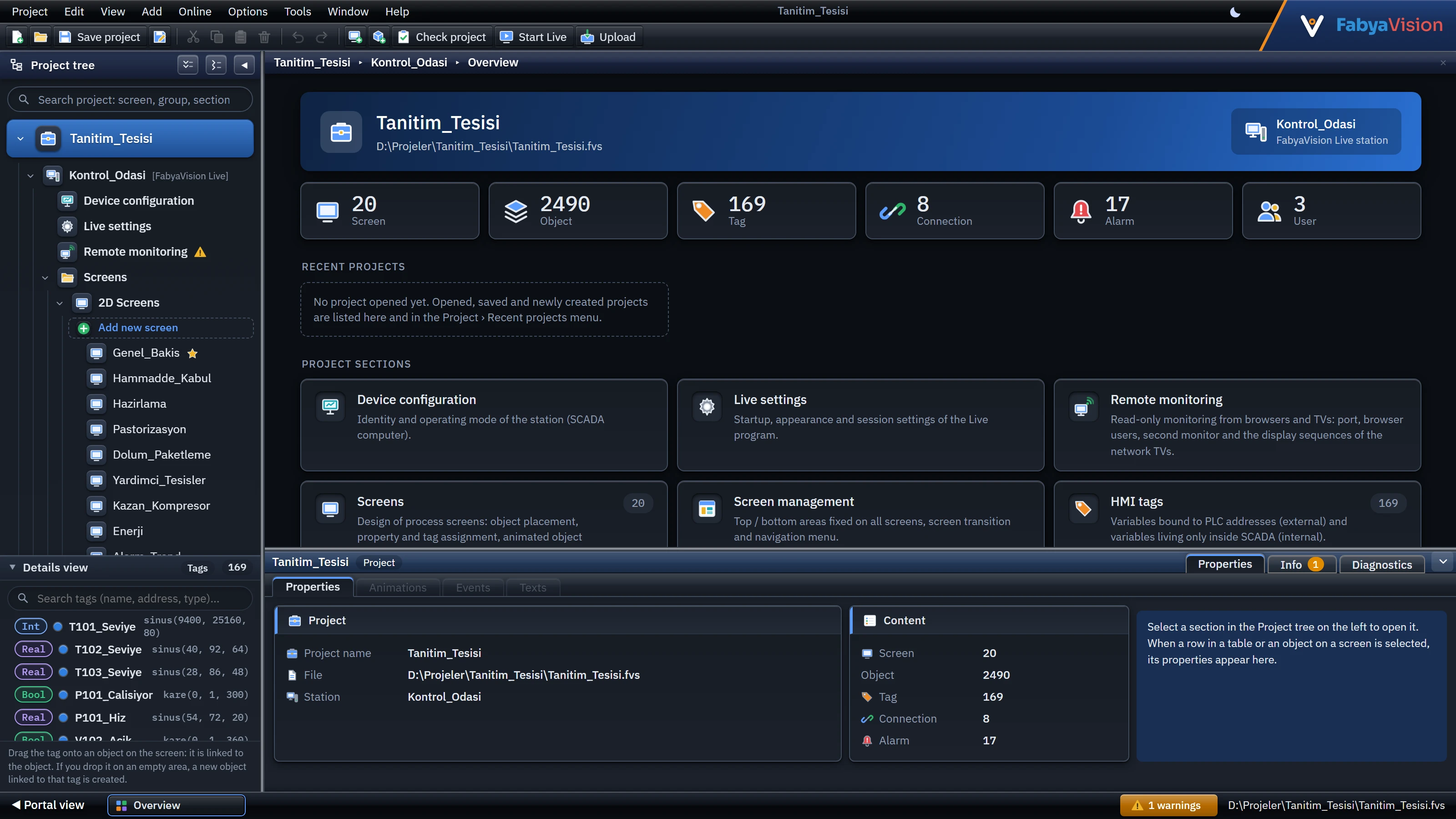 Portal view in the dark theme; the theme button is in the top bar.