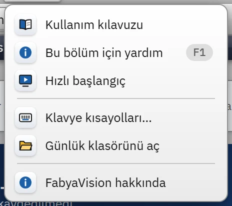 Studio, Yardım menüsü: Günlük klasörünü aç.